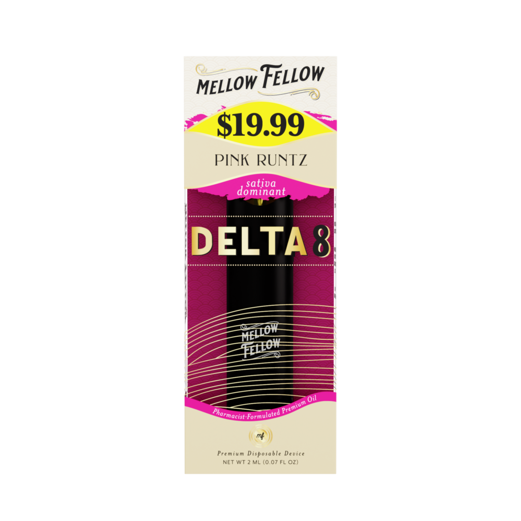 Delta 8 Premium 2ml Disposable Vape Pink Runtz Sativa Dominant