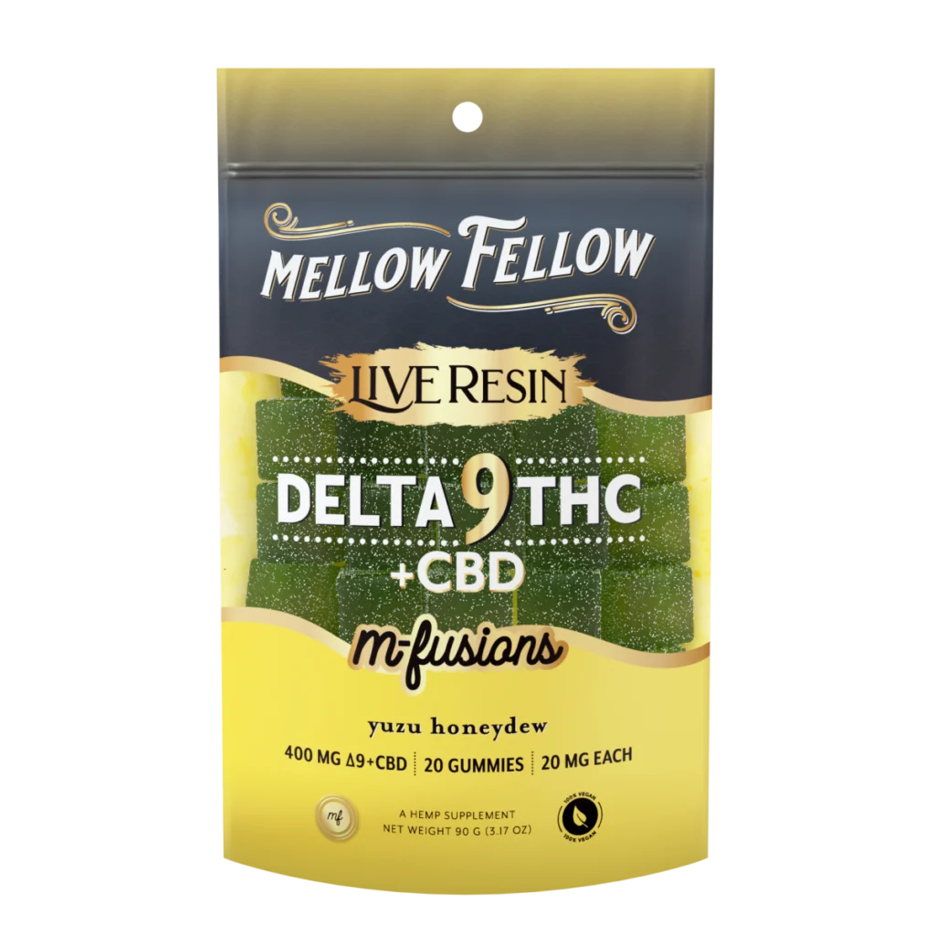 Delta 9 400mg Mellow Fellow Live Resin Edibles Yuzu Honeydew