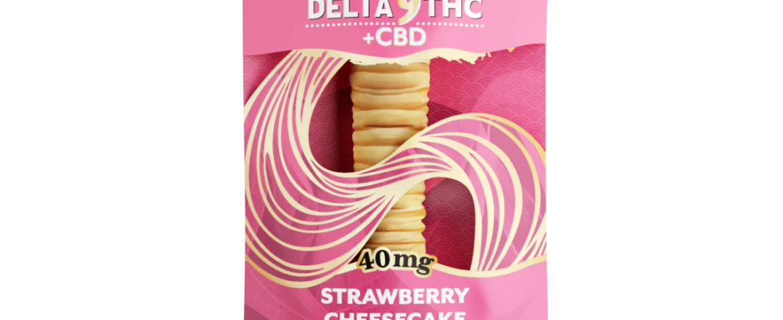 Delta 9 THC + CBD Mellow Fellow Baklava Stick 40mg | Strawberry Cheesecake