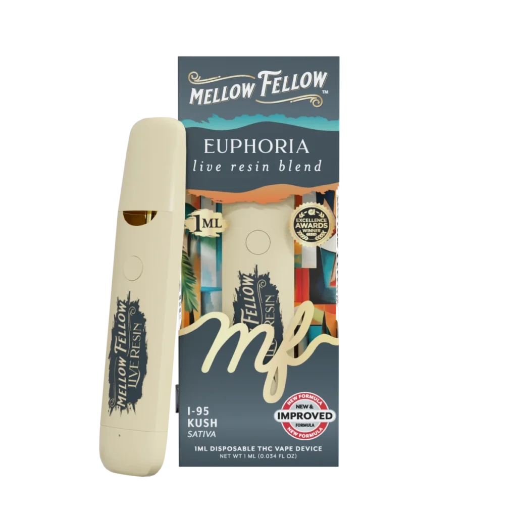 Euphoria Blend 1ml Live Resin Vape i-95 Kush Sativa Dominant