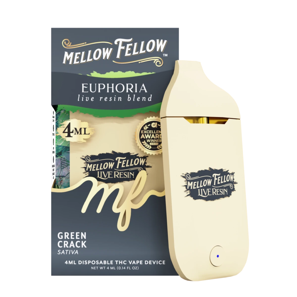 Euphoria Blend 4ml Live Resin Vape Green Crack Sativa