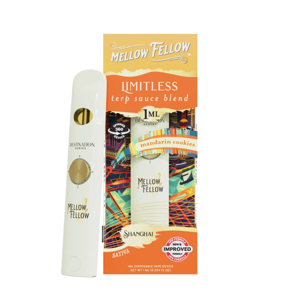 Limitless Blend 1ml Terp Sauce Spinner Vape Mandarin Cookies Sativa