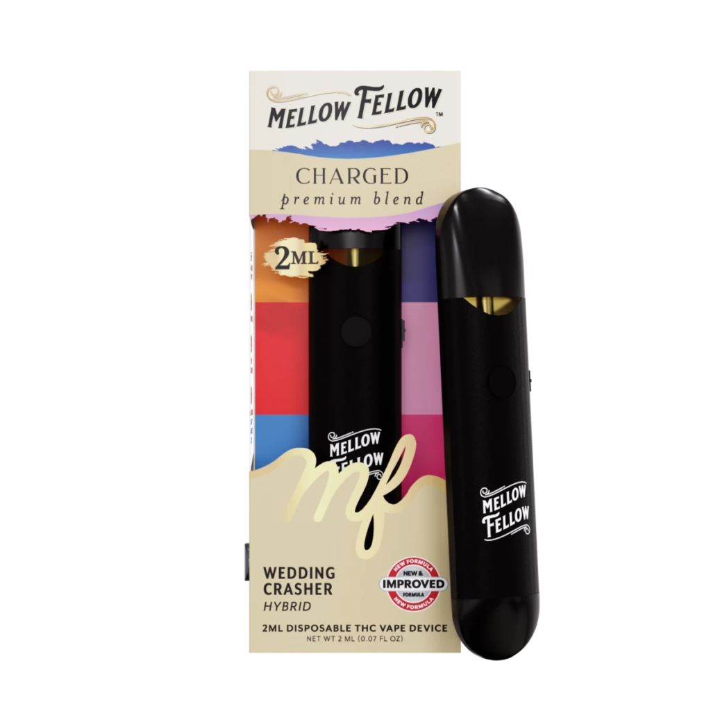 Mellow Fellow Charged Blend 2ml Disposable Vape – Wedding Crasher (Hybrid)