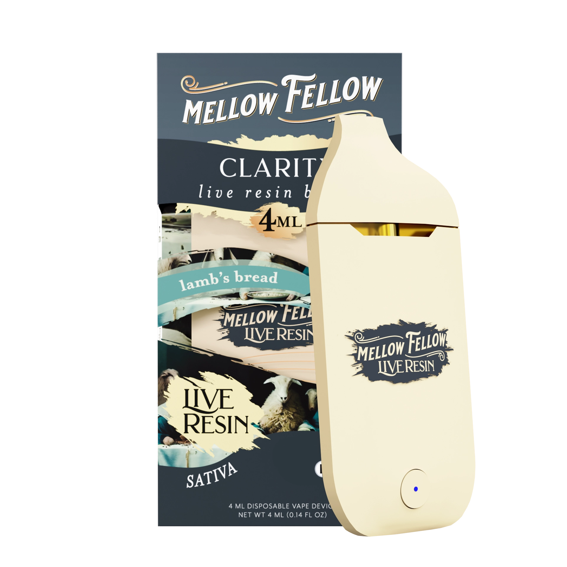 Mellow Fellow Clarity Blend 4ml Live Resin Disposable Vape