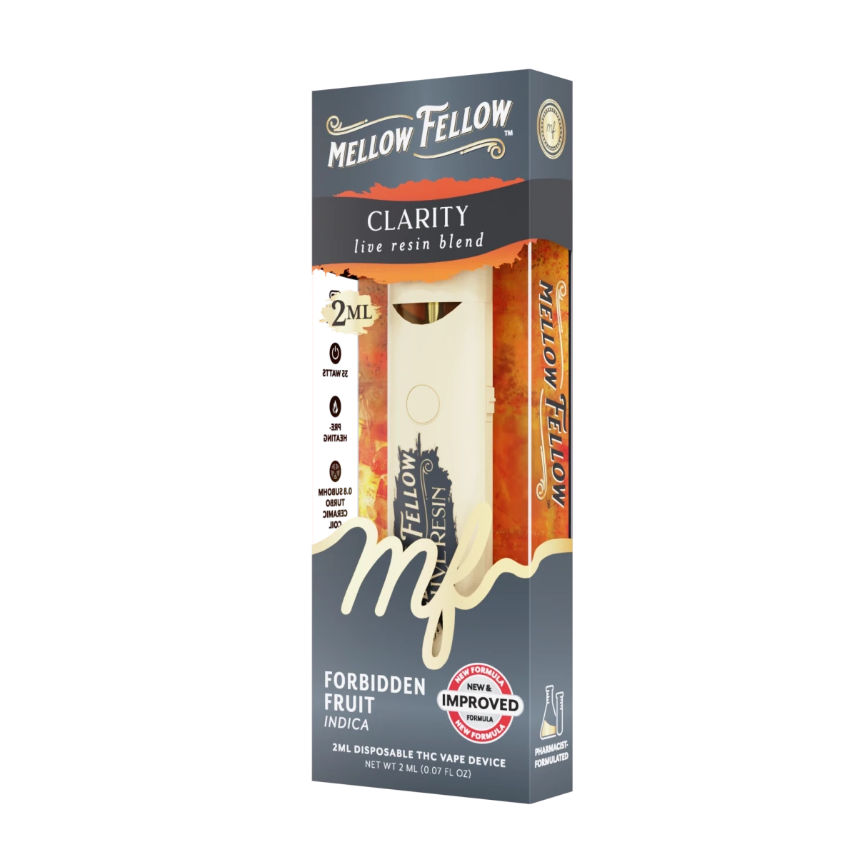 Clarity Blend 2ml Live Resin Disposable Vape – Forbidden Fruit (Indica) - Image 2