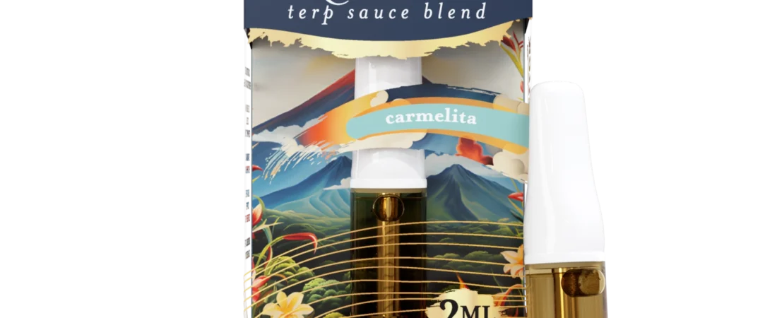Recover Blend 2ml Mellow Fellow Terp Sauce Vape Cartridge Carmelita Indica