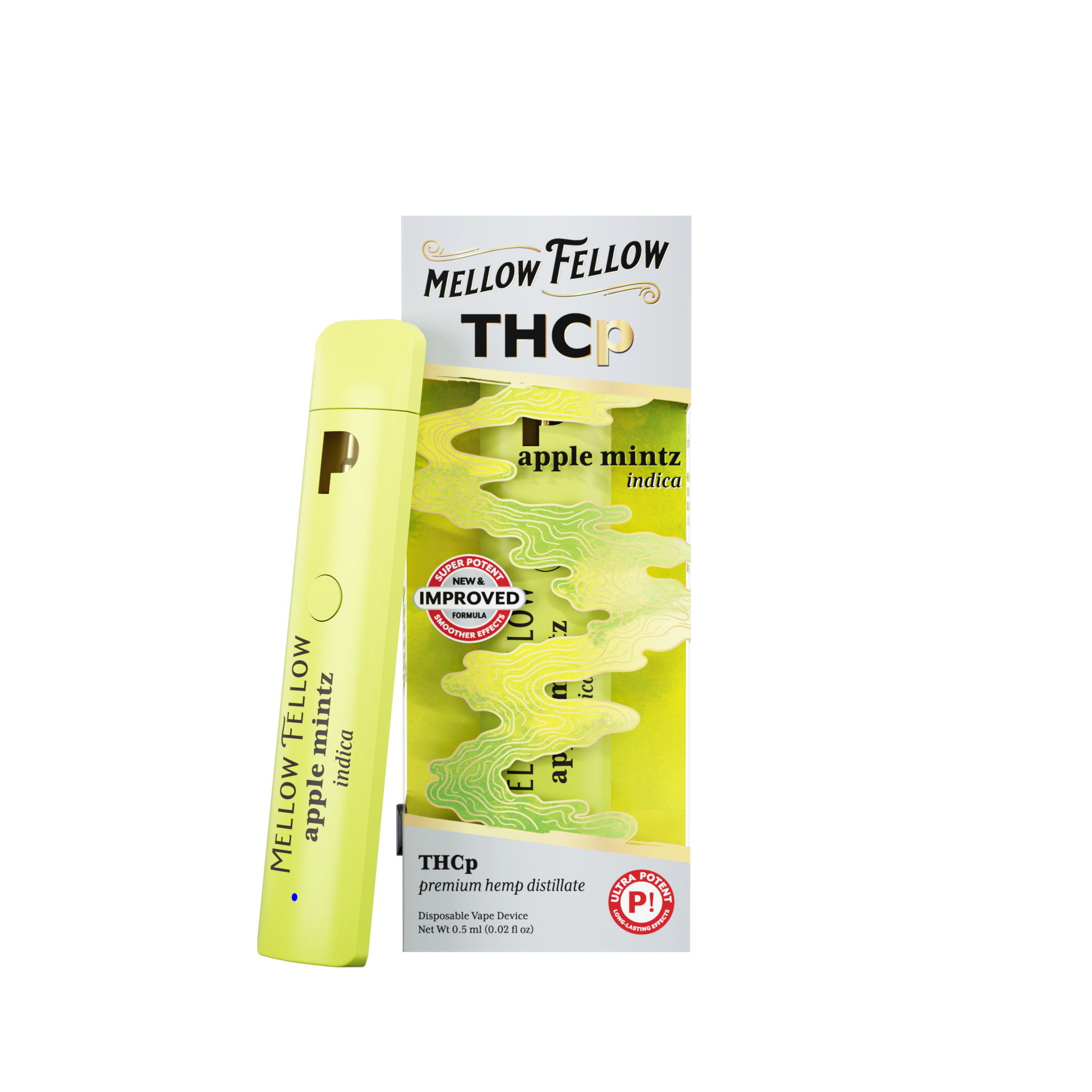 THCp 0.5g Disposable Vape Apple Mintz Indica