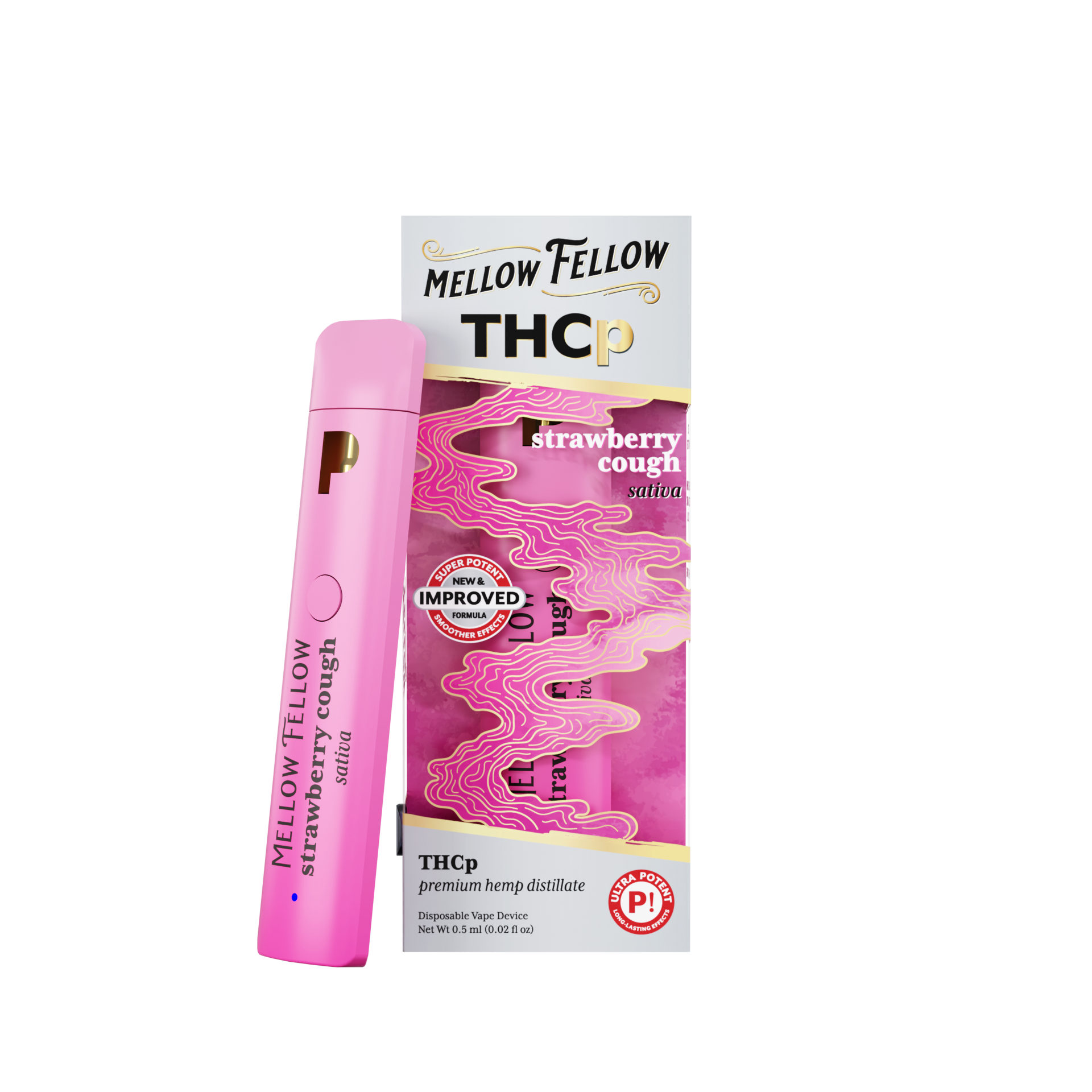 THCp 0.5g Disposable Vape Strawberry Cough Sativa