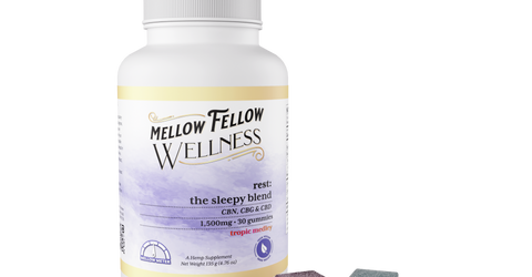 The Rest Blend 1500mg Tropic Medley Gummies | Mellow Fellow Gummies