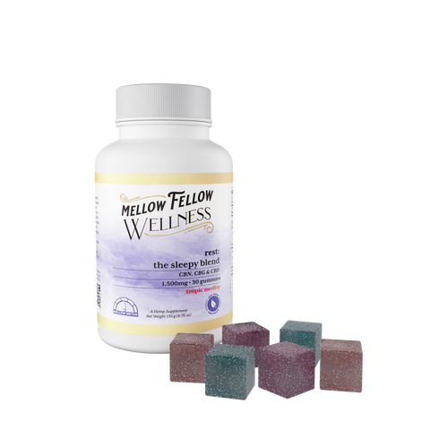 The Rest Blend 1500mg Tropic Medley Gummies | Mellow Fellow Gummies
