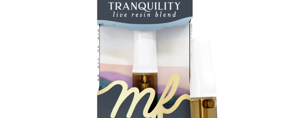 Tranquility Blend 2ml Mellow Fellow Live Resin Vape Cartridge White Buffalo Sativa
