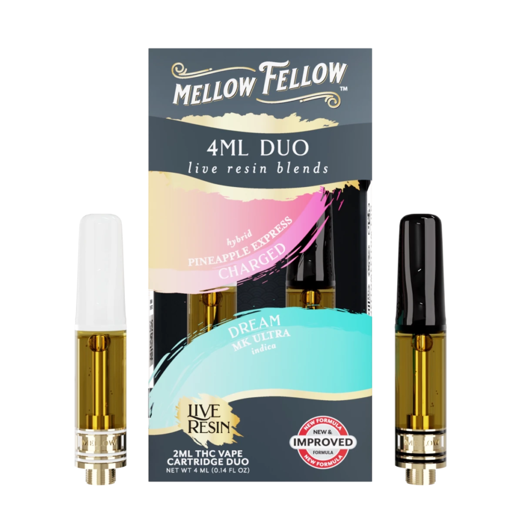 pineapple express hybrid dream mk ultra indica live resin 4ml vape cart duo